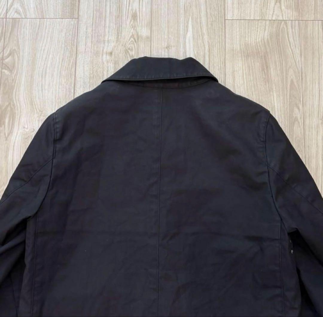 MACKNTOSH LONDON ゴム引きコート ライナー付ブラック 38