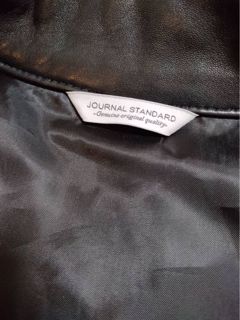 新品 ジャーナルスタンダード ラムレザー トラッカージャケット ブラック L