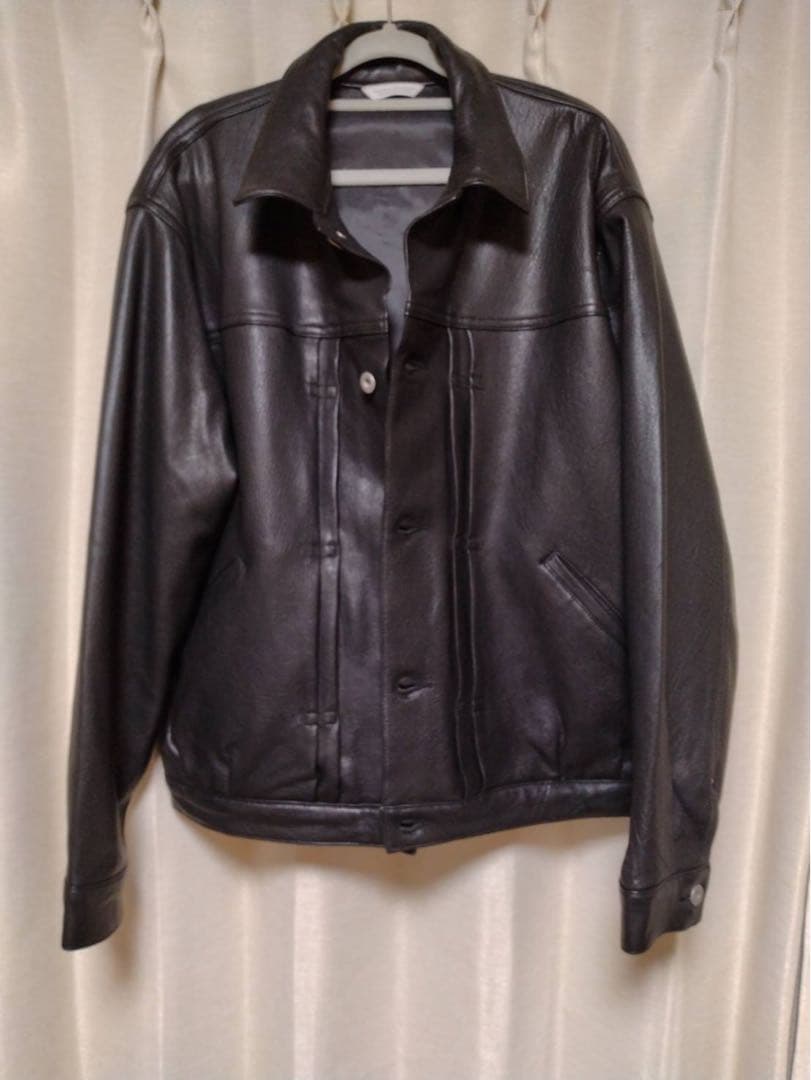 新品 ジャーナルスタンダード ラムレザー トラッカージャケット ブラック L