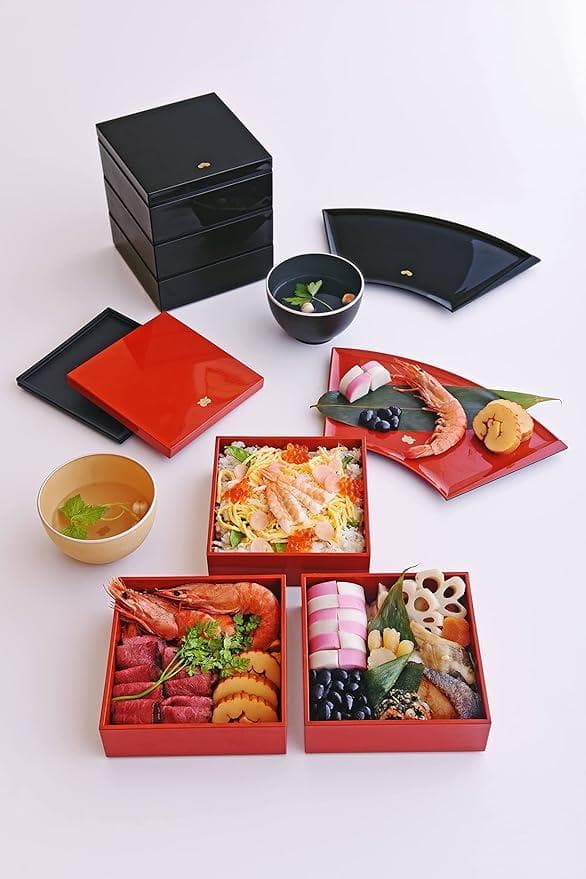 Sabu わだんむすび 抗菌３段重 レッド 2610mL