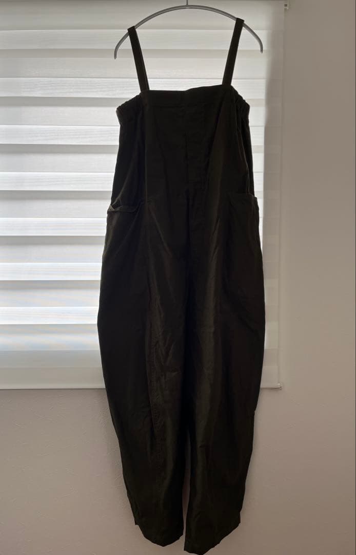 カレンソロジー　コットンネップサロペットパンツ　オーバーオール　カーキ