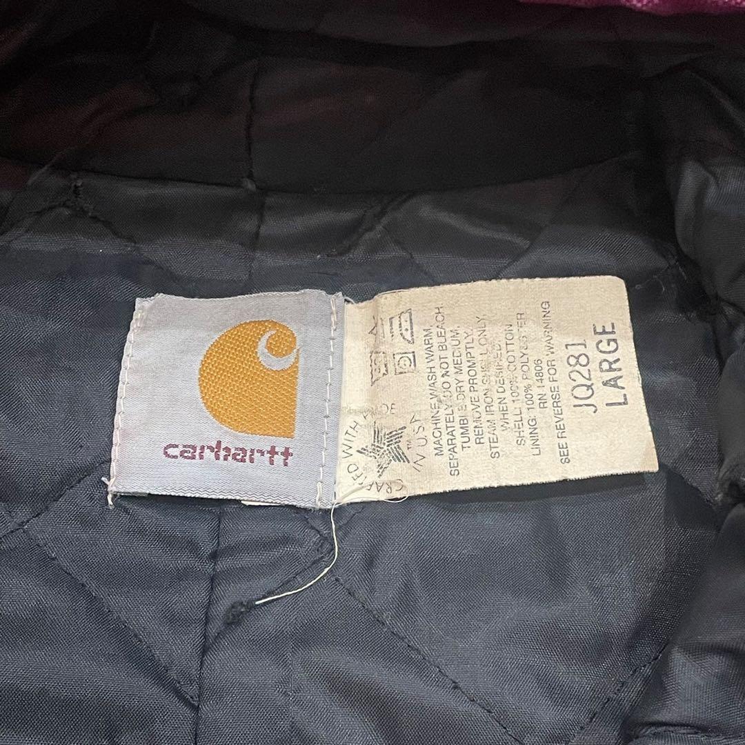 80s Carhartt カーハート アクティブジャケット えんじ