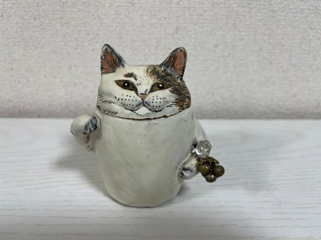 猫　置物　小物入れ　栗原あり  逃猫舎