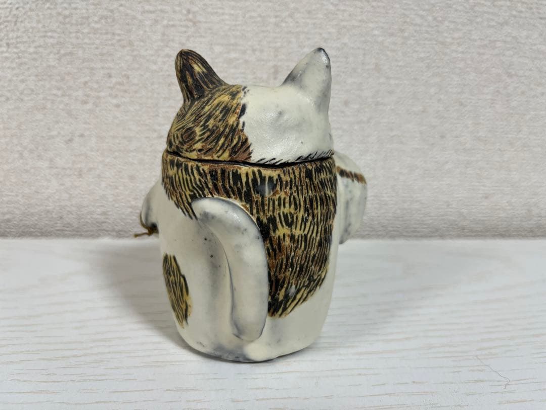 猫　置物　小物入れ　栗原あり  逃猫舎