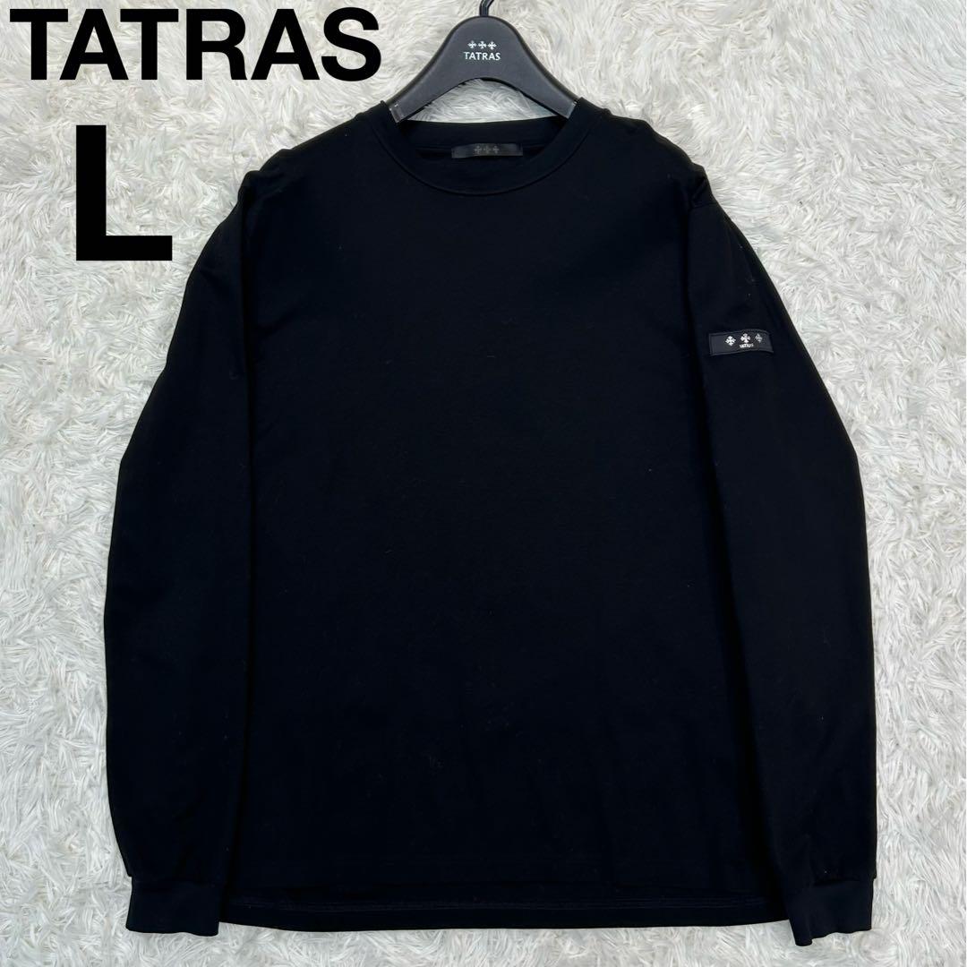 【ほぼ新品】タトラス OSMO ロンT 袖ロゴ 長袖 カットソー 黒 03