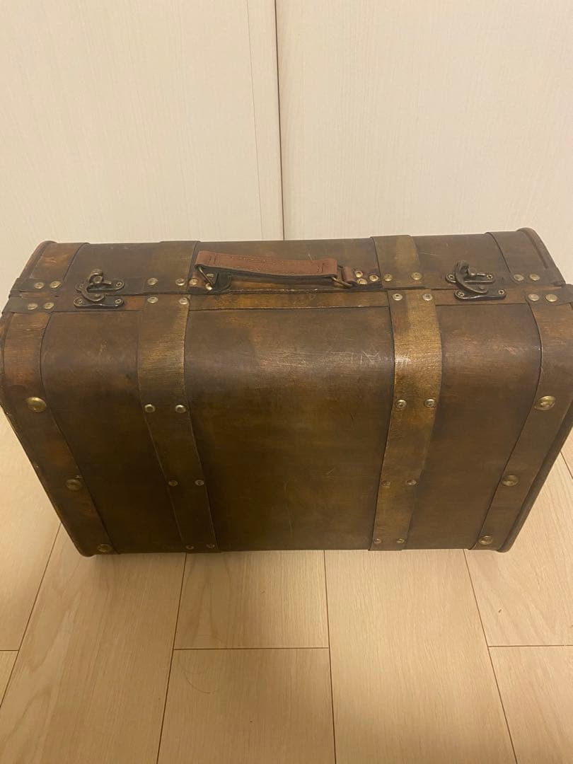 アンティーク レトロ ヴィンテージ 木製 トランク 天然木 収納 お洒落