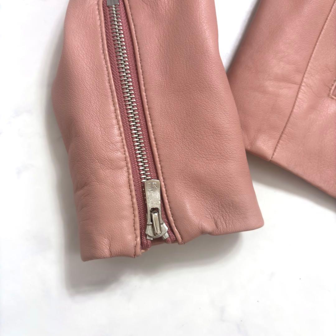 極美品✨アナイ ダブルライダースジャケット ラムレザー 現行タグ 希少色 38