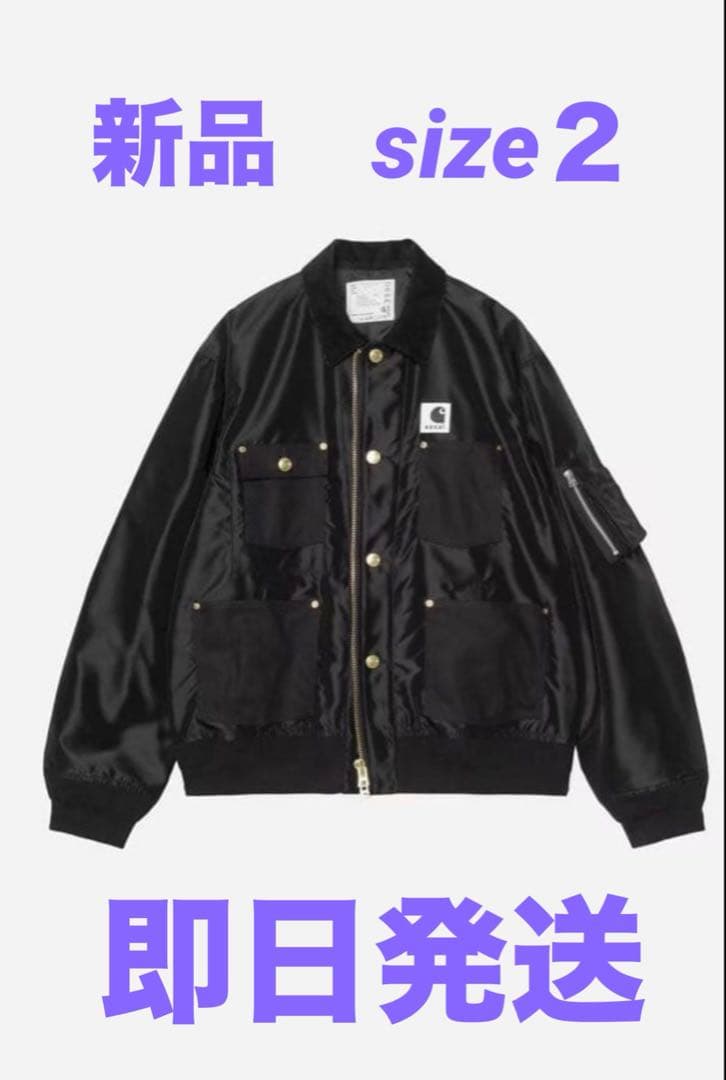 sacai x Carhartt WIP Nylon Twill 黒 サイズ 2