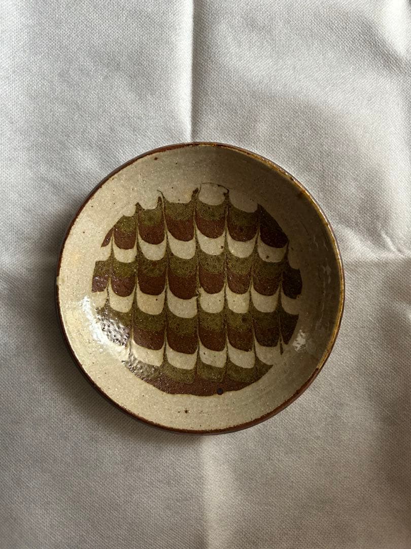 岩井窯　山本教行　練り上げ取り皿