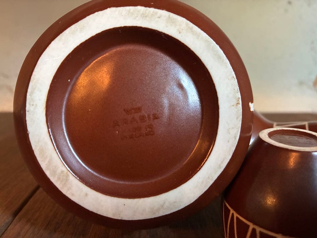 【アラビア】【Arabia】フィギュリン・ボトル　デキャンタセット