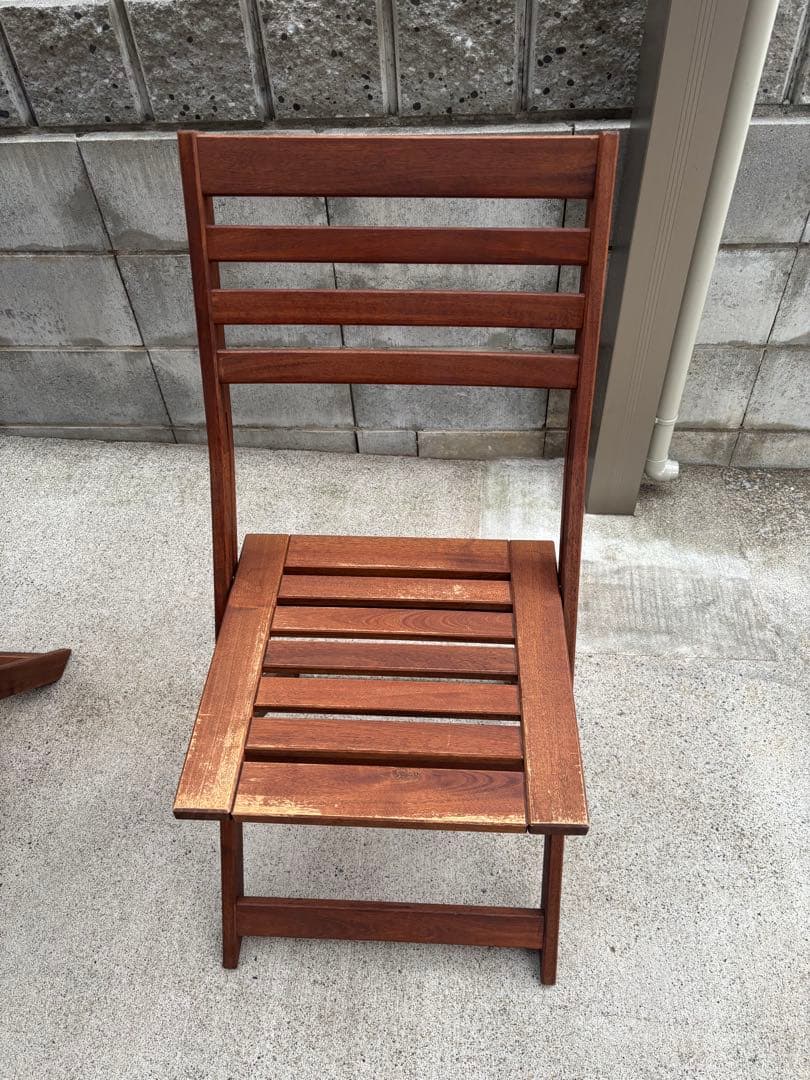 『引取限定』IKEA APPLARO エップラローアウトドアテーブルチェアセット