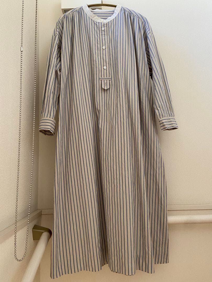 【美品】nest Robe コットンストライププルオンワンピース