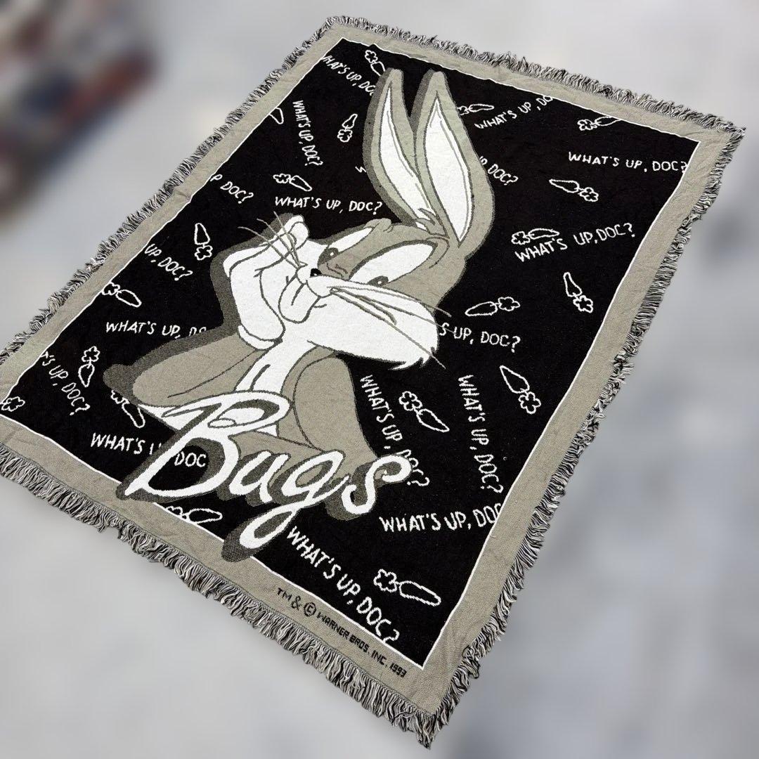 バッグスバニー　ブランケット　マルチカバー　ソファカバー　ラグ　172x133