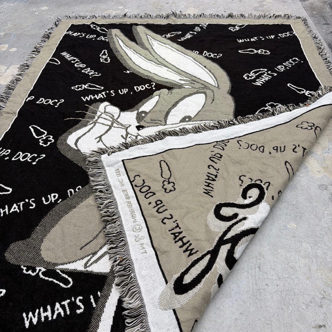 バッグスバニー　ブランケット　マルチカバー　ソファカバー　ラグ　172x133