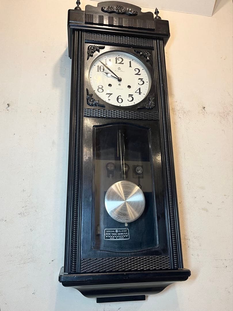 107cm 愛知時計 ３０日 柱時計　古時計　振り子　ゼンマイ　ボンボン　精工舎