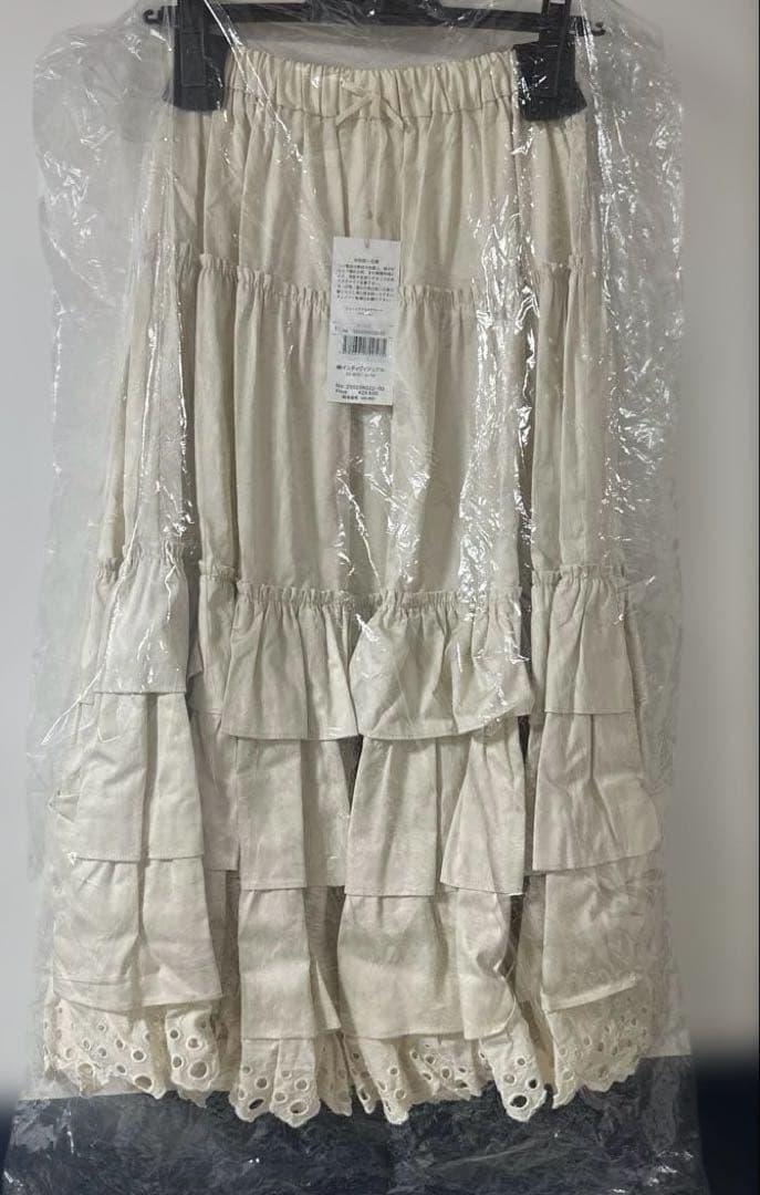 【新品未使用】victorian maiden コットンフリルペチコート(生成)