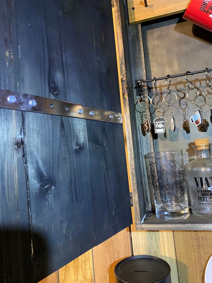 壁掛け収納　小物入れ　アメリカン　インダストリアル