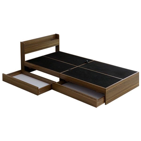 棚・コンセント・引出し付収納シングルベッド(WN S)