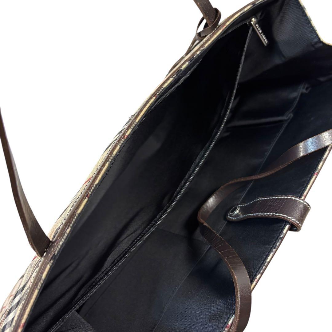 極美品　BURBERRY BLUE LABEL ノバチェック　トートバッグ B4