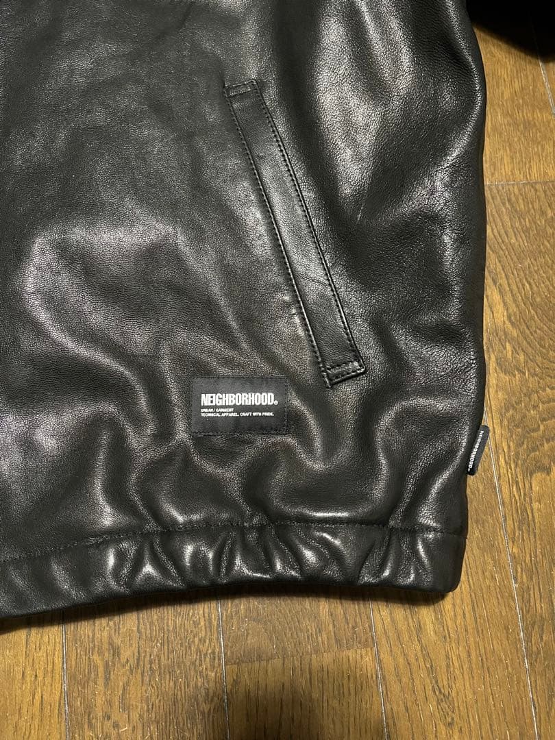 ジャケット・アウター NEIGHBORHOOD LEATHER ZIP WORK JACKET