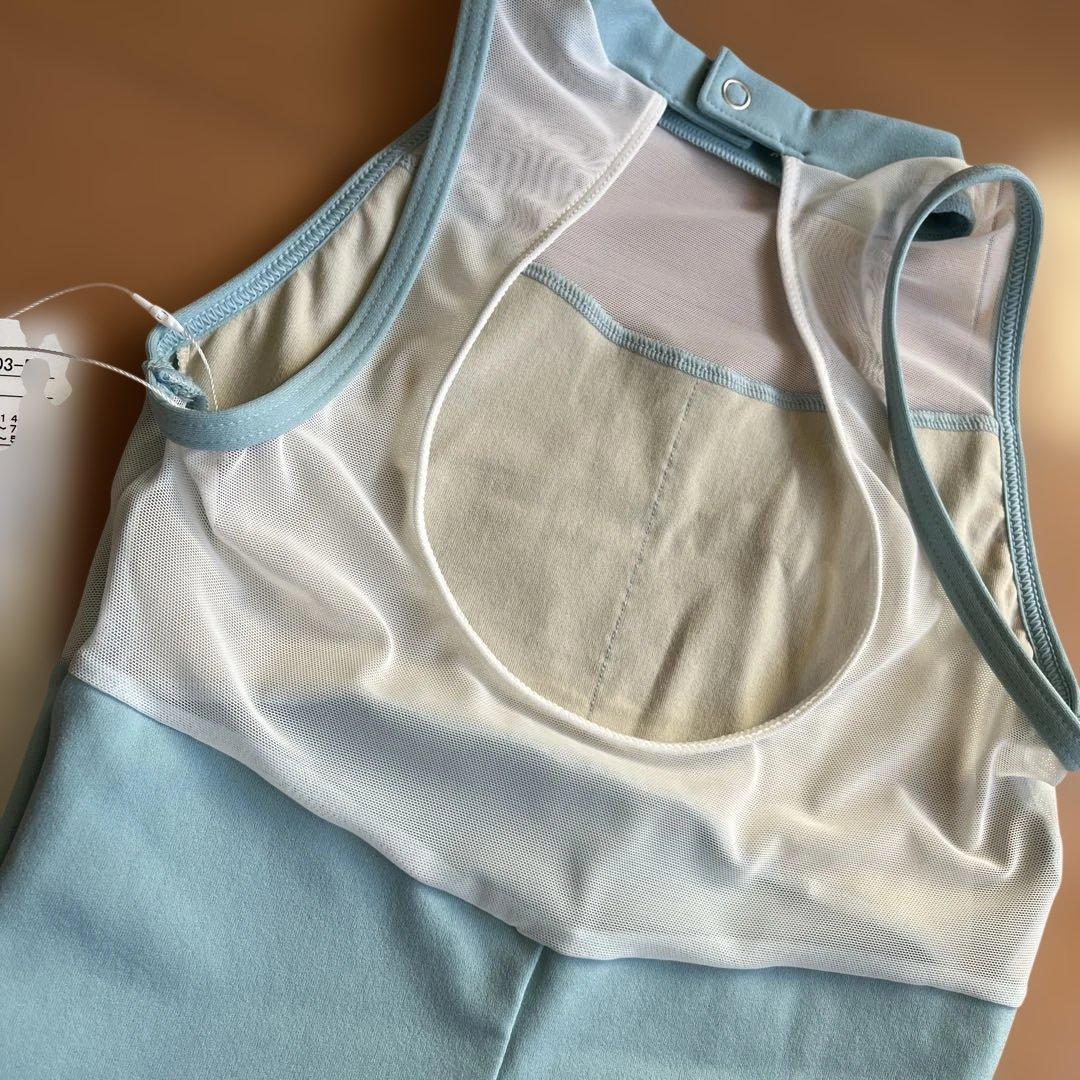 Chacott 水色 ハイネック レオタード　140