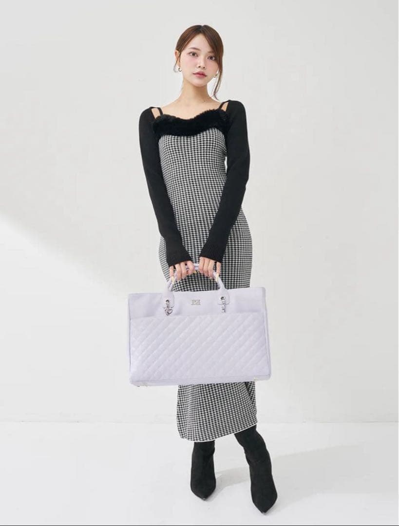 Darich DDキルティングワイドマルチトートバッグ パープル ダーリッチ