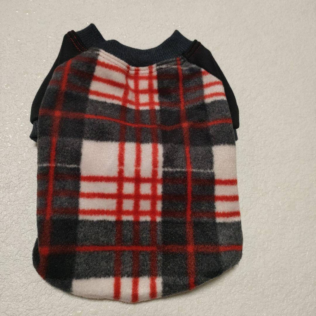 ❤未使用❤犬服　トレーナー　XS ブラックチェック