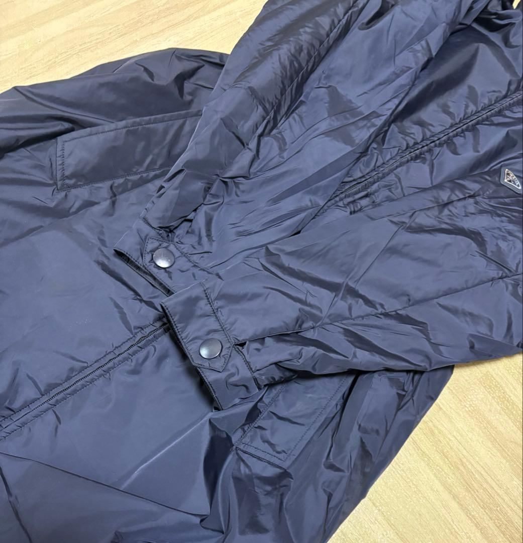 ま*ー様 美品　プラダPRADA ナイロン ジャケット ロング コート　三角ロゴ