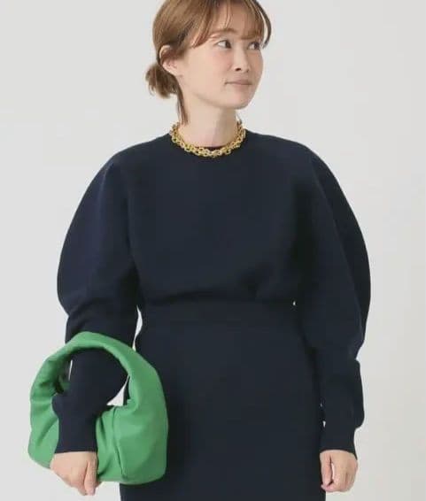 Deuxieme Classe【CINOH】PUFFER ニット（ネイビー）