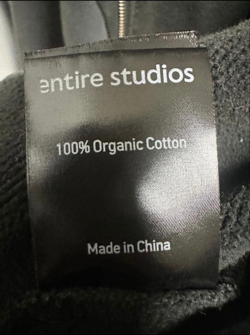 トップス Entire Studios ETERNAL ZIP washed black