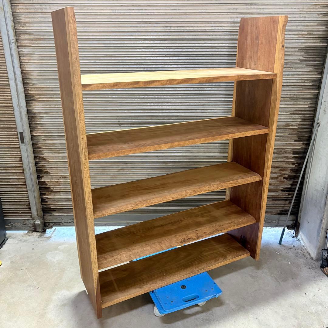 【福岡】ブビンガ Bubinga アフリカ産 高級広葉樹 本棚 アンティーク 棚