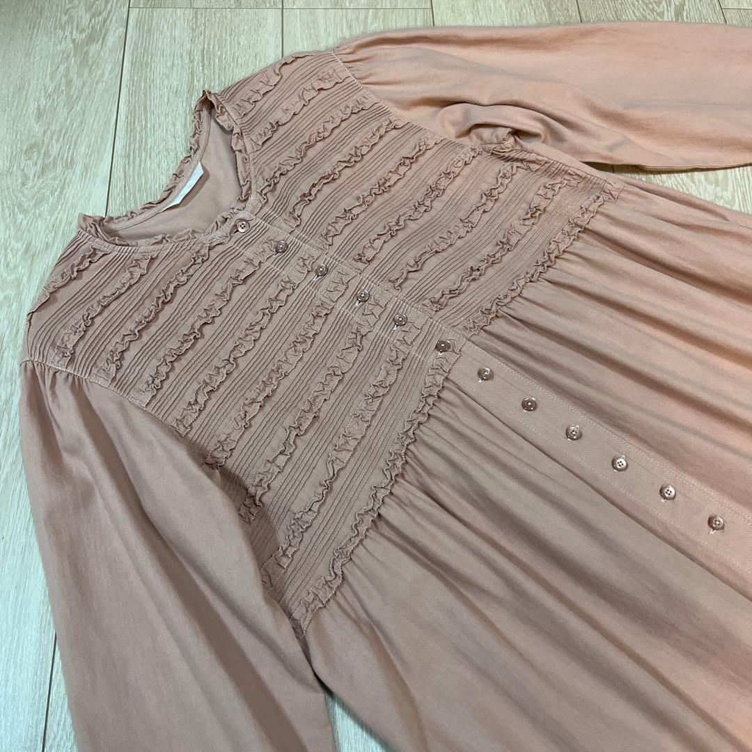 PINK HOUSE フリル付きワンピース