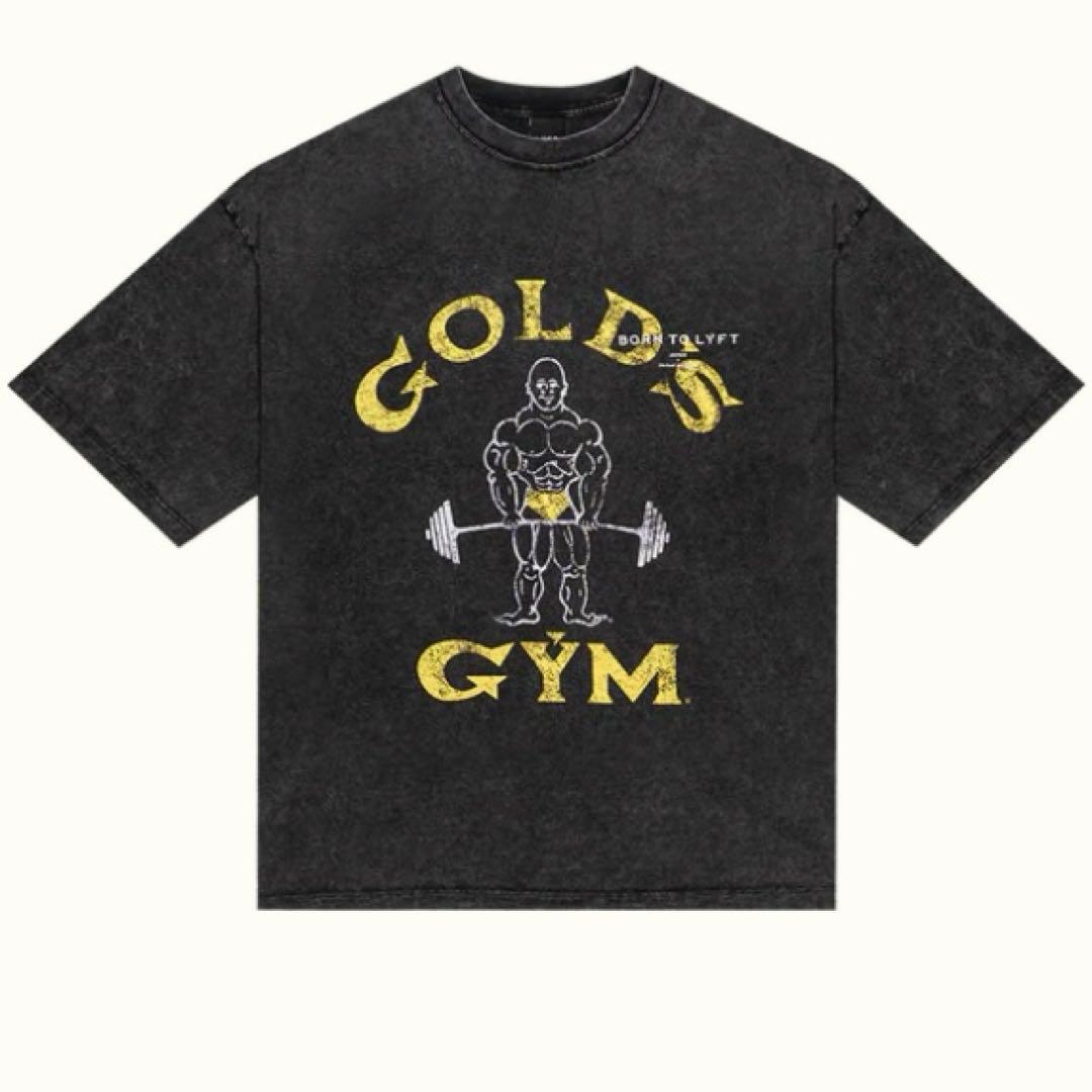 【Sサイズ】LÝFT × GOLD'S GYM LOGO BIG T-SHIRT