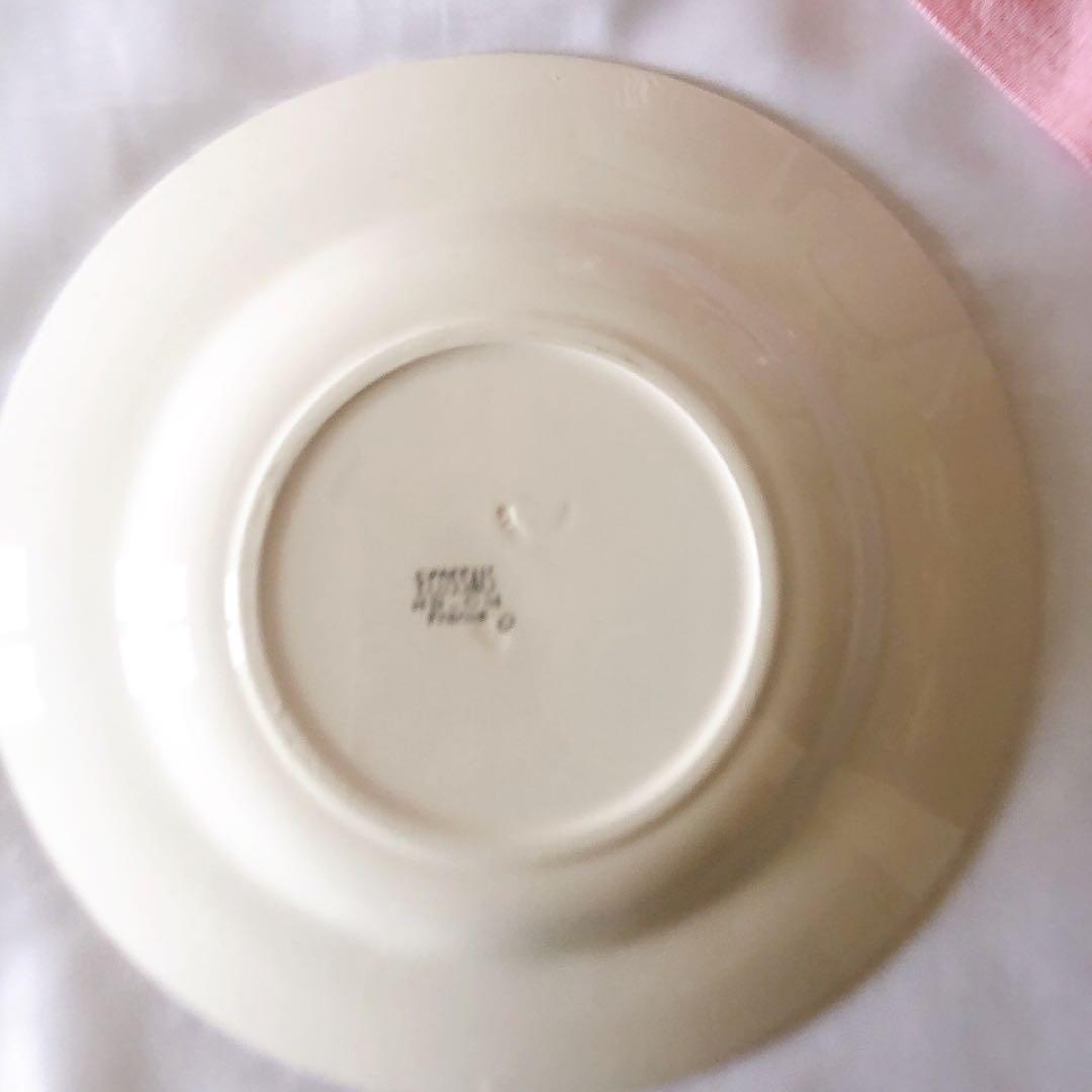 クレイユエモントロー HBCM スーププレート　C フランスアンティーク食器