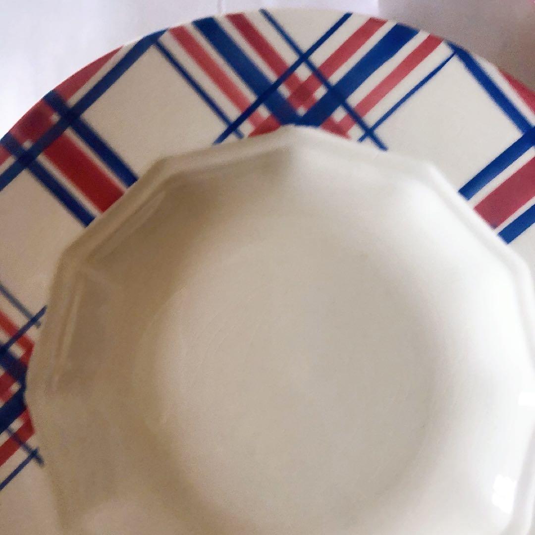 クレイユエモントロー HBCM スーププレート　C フランスアンティーク食器