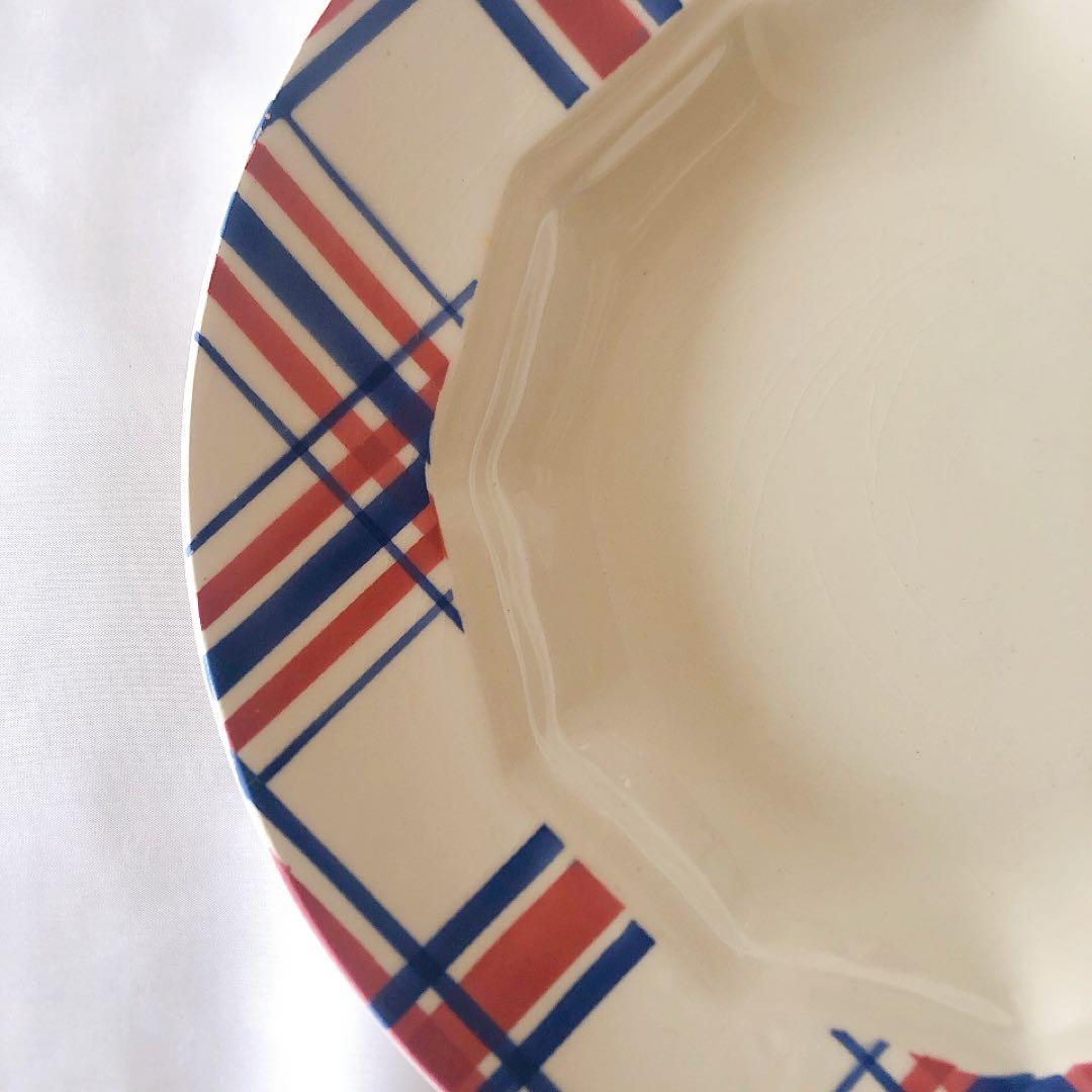 クレイユエモントロー HBCM スーププレート　C フランスアンティーク食器