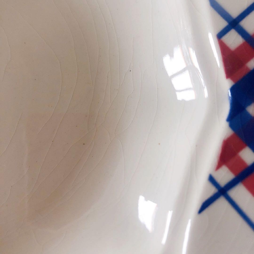 クレイユエモントロー HBCM スーププレート　C フランスアンティーク食器