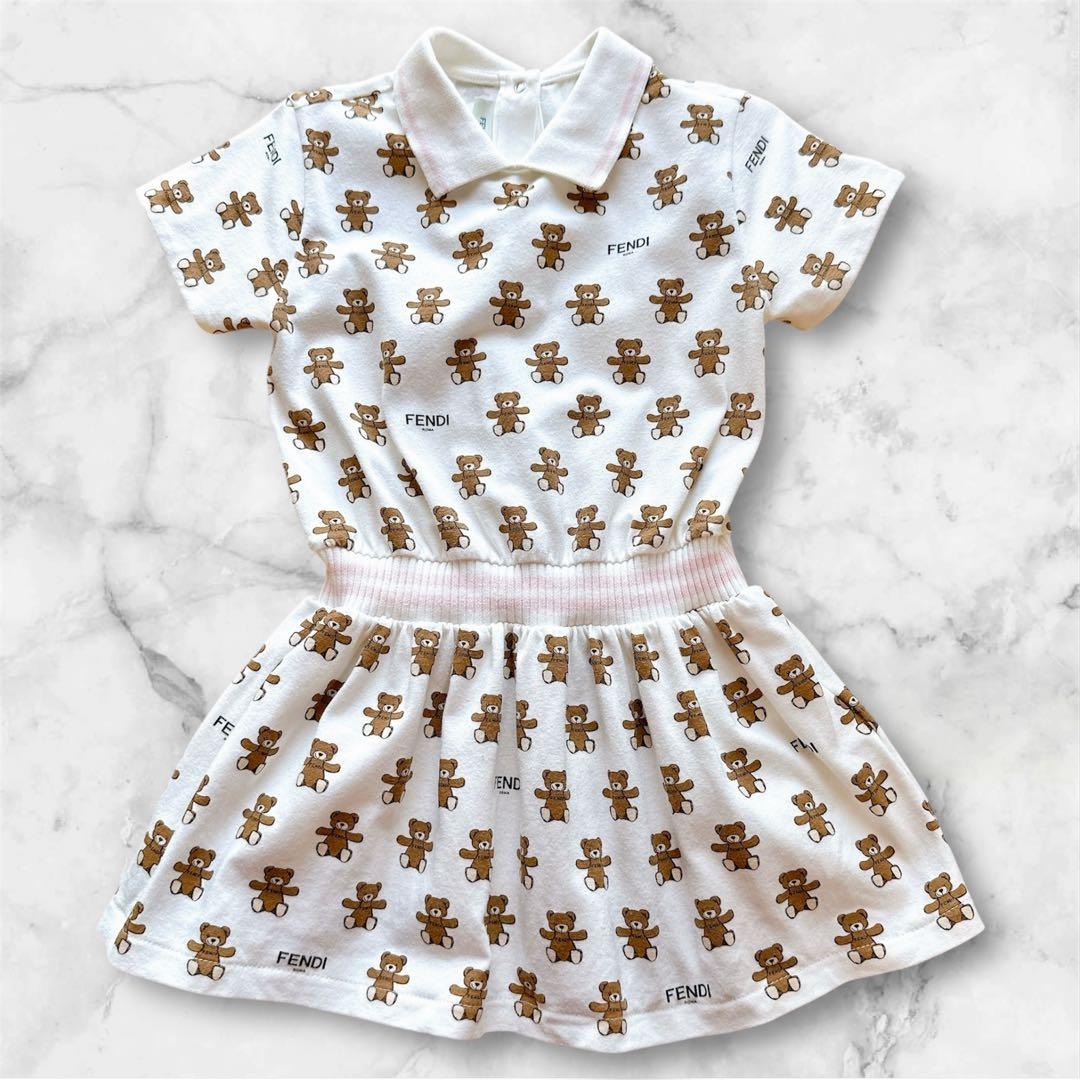 FENDI フェンディ キッズ ベア 熊 ワンピース 24M