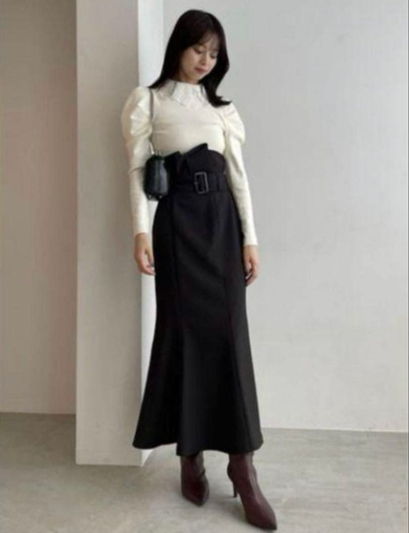 ❤︎snidel ベルティッドマーメイドスカート/サイズ0