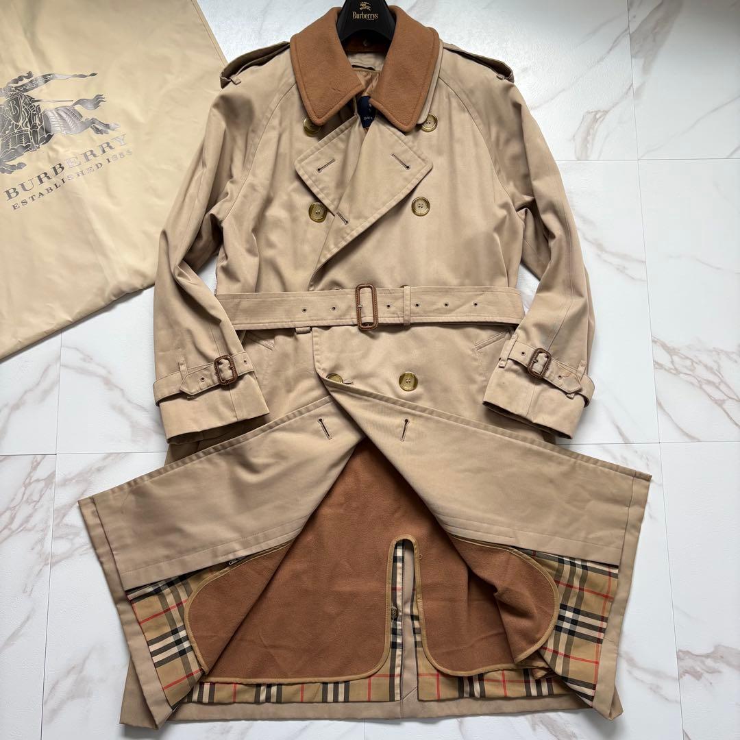 激レア◆バーバリーロンドン ベルト ライナー 襟付き トレンチコート ベージュ