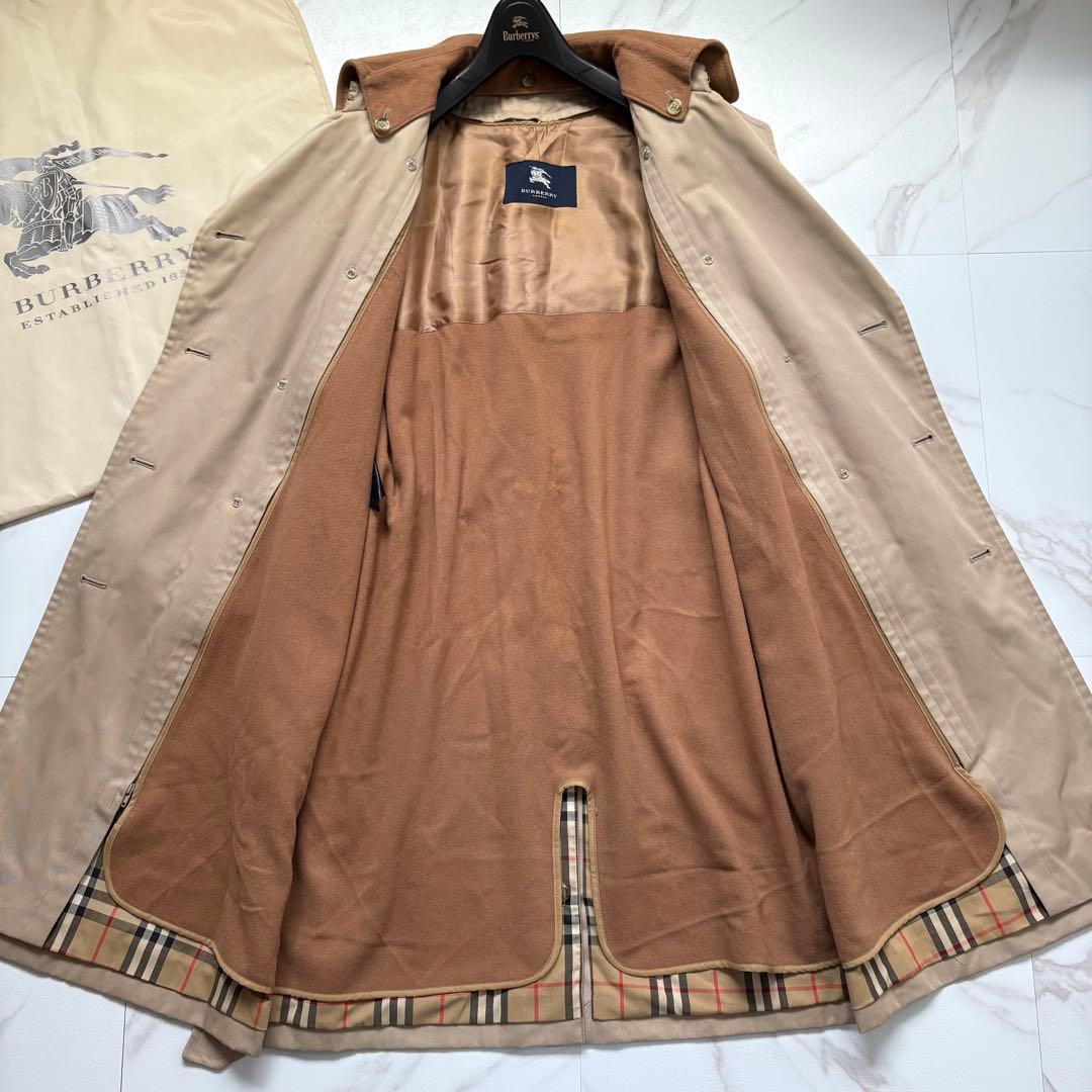 激レア◆バーバリーロンドン ベルト ライナー 襟付き トレンチコート ベージュ