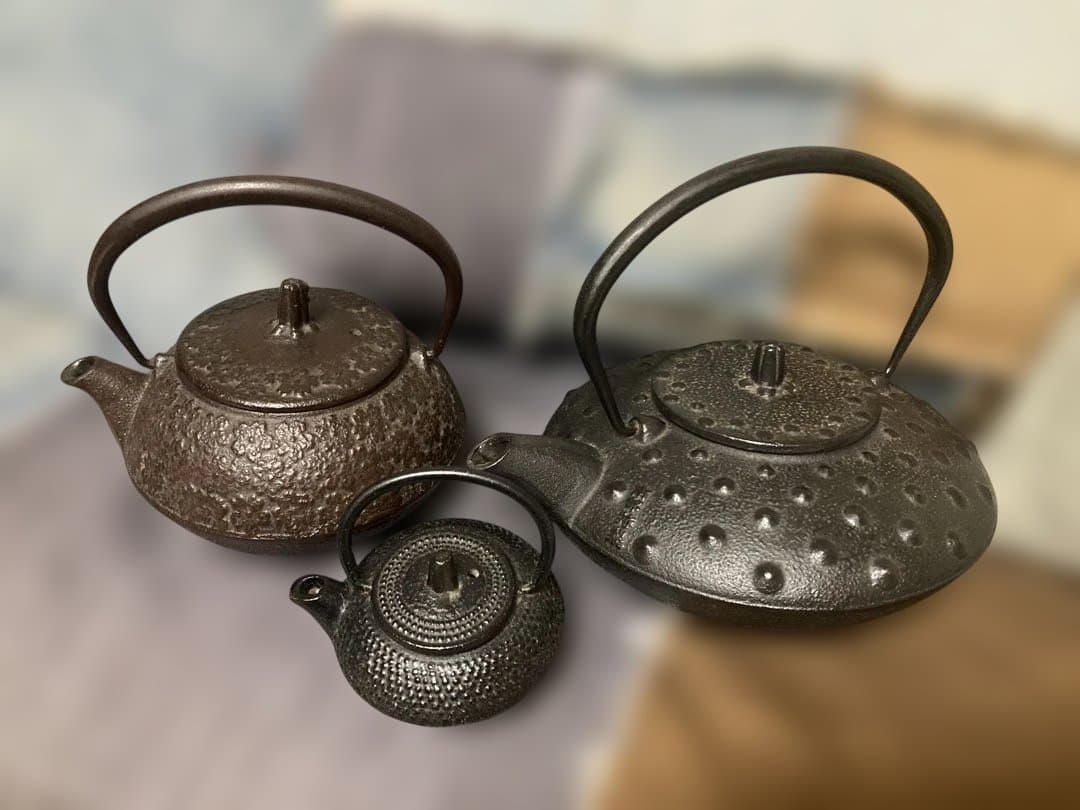 南部鉄器 鉄瓶急須おまとめ丸久等あられ未使用・中古含む