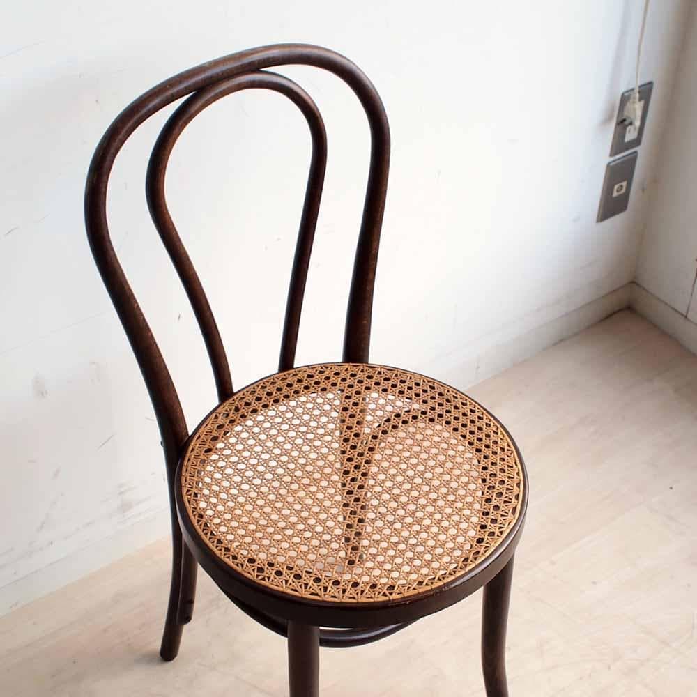 70s 80s オールドマルニ ラタン チェア 曲木 ビンテージ ZR24240
