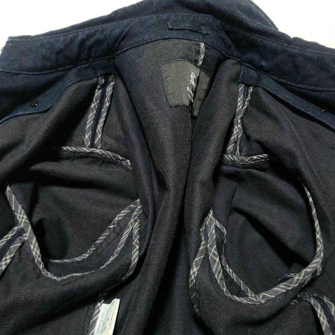 美品 サイズL バーバリーブラックレーベル　トレンチコート デニム ノバチェック