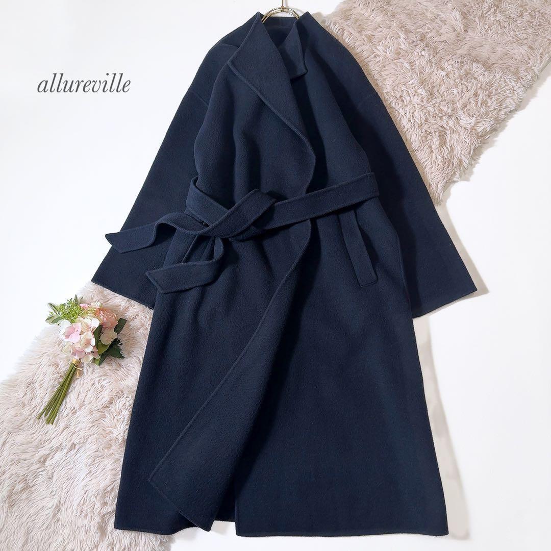 美品ꕥアルアバイル 23AW KIWIラムリバーロングコート リバー仕立て