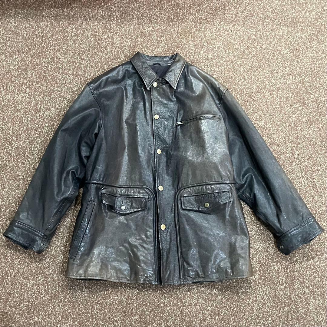 COMME des GARCONS コムデギャルソン レザージャケット ラム