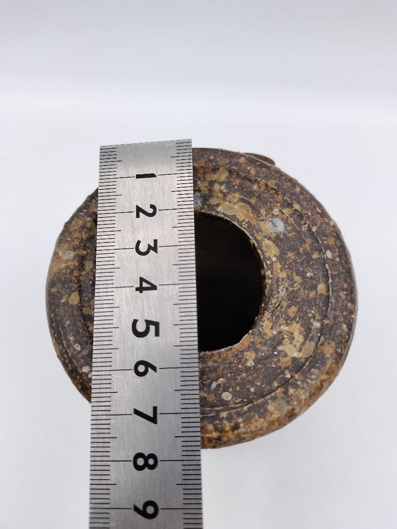 c380 花入 信楽 旅枕 高橋楽斉 木箱 茶道具 古物