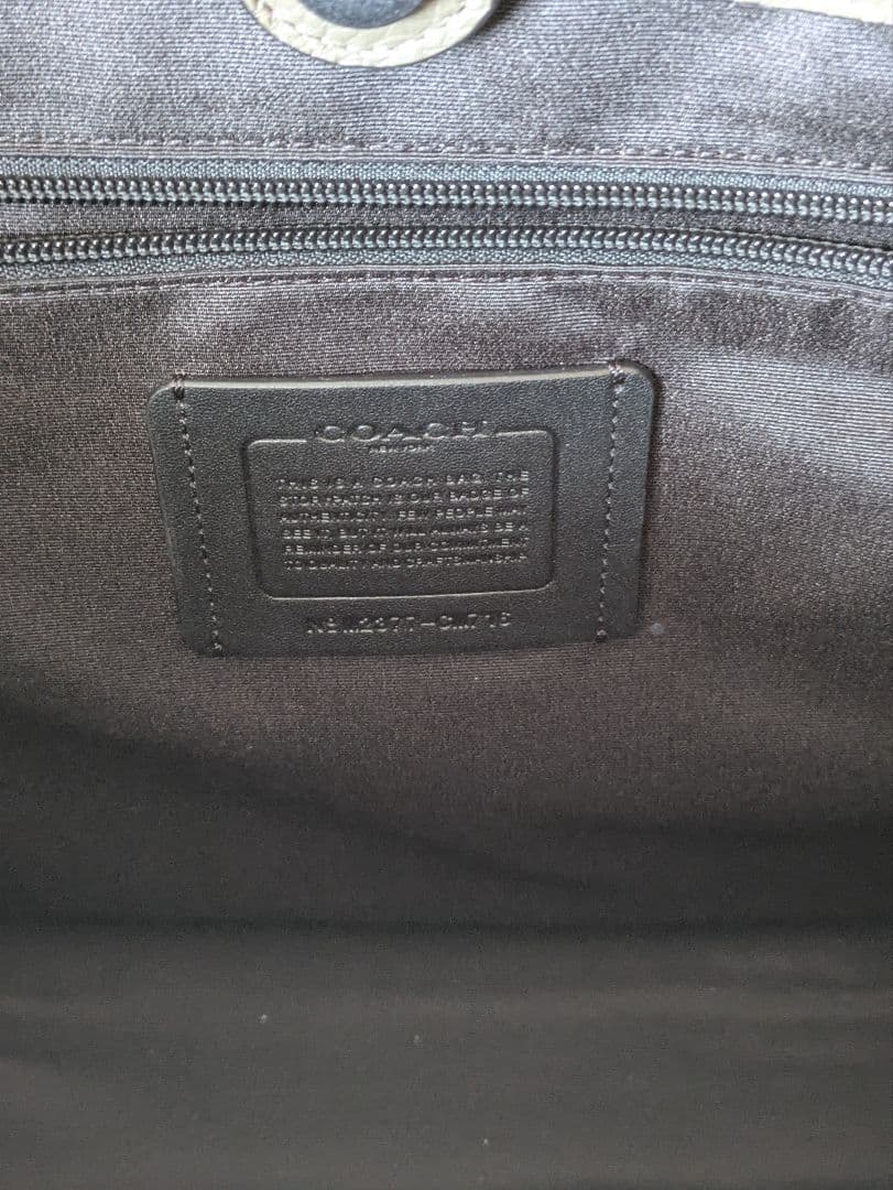 【美品】COACHスミスレザートートバッグラージサイズ