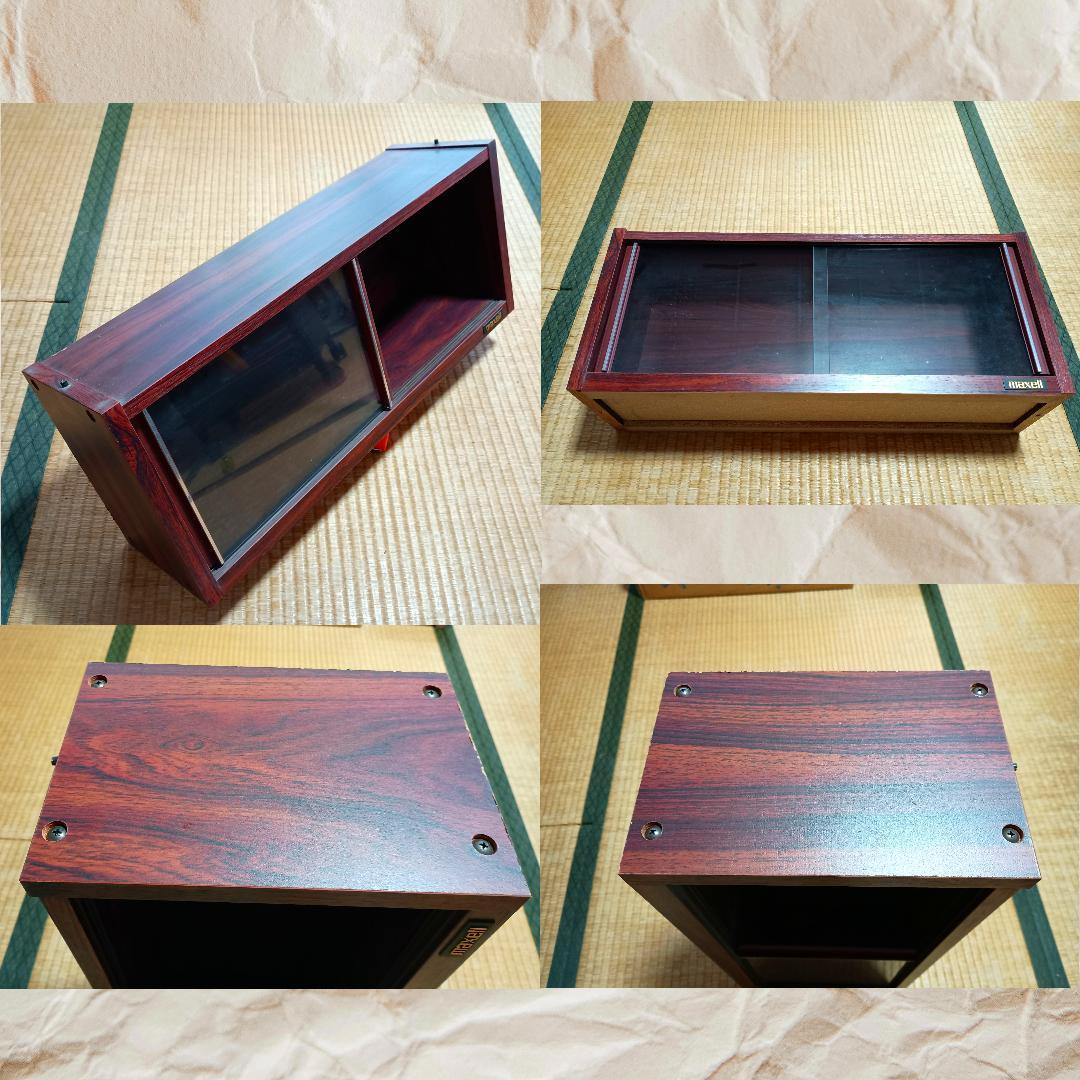 maxell 木製ビデオラック ４台（幅62㎝×高さ25㎝×奥行18㎝）