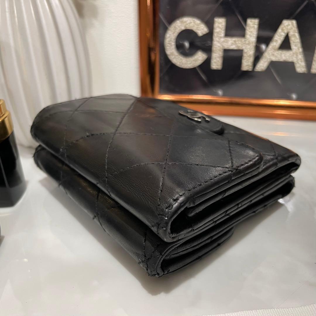 ⭐️シャネル⭐️CHANEL⭐️マトラッセ⭐️Wホック⭐️コンパクト財布⭐️三…